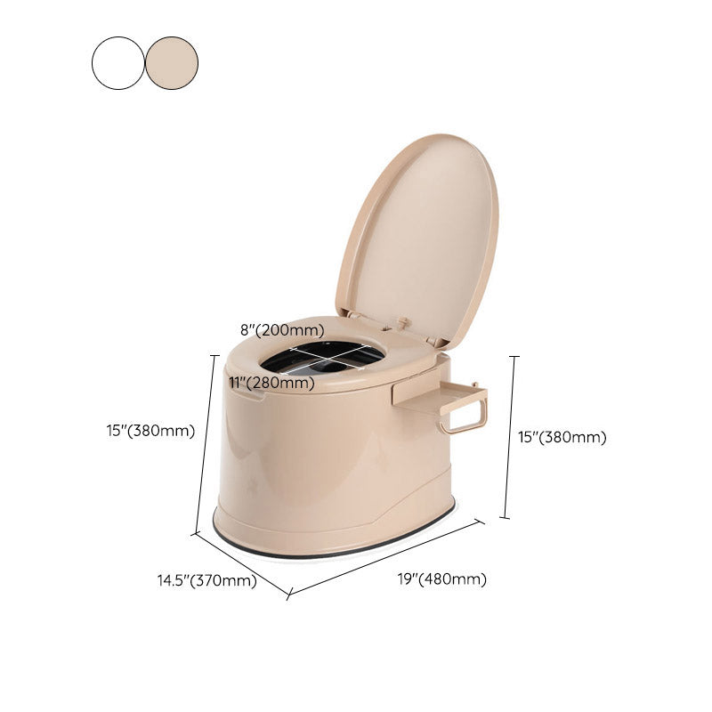Floor-mounted All-in-One Toilet Contemporary Plastic Flush Toilet