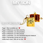Memory Book Hanger Necklace – Symbolic Jewelry with Loving Message