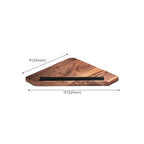 Wood & Aluminum Bathroom Set Brown Bathroom Accessory Set