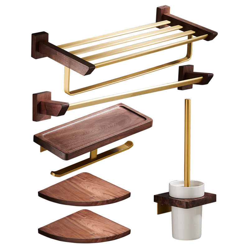 Traditional Bathroom Accessories Set Bathroom Shelf Paper Holder Gold Bathroom Set