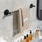 Aluminum Bathroom Hardware Set Black Bathroom Accessories Kit Towel Holder