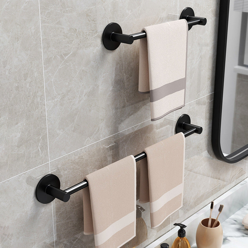Aluminum Bathroom Hardware Set Black Bathroom Accessories Kit Towel Holder