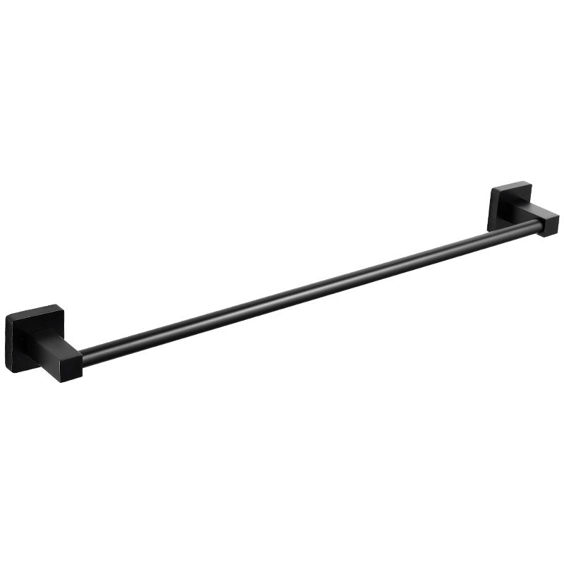Aluminum Bathroom Hardware Set Black Bathroom Accessories Kit Towel Holder