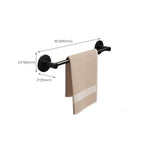 Aluminum Bathroom Hardware Set Black Bathroom Accessories Kit Towel Holder