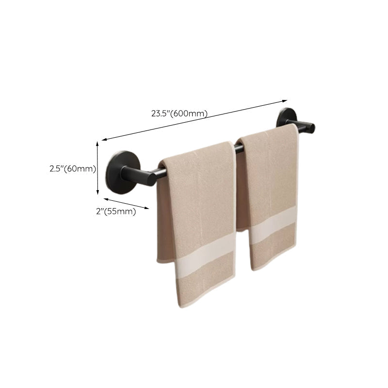 Aluminum Bathroom Hardware Set Black Bathroom Accessories Kit Towel Holder