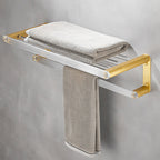 Modern Bathroom Hardware Towel Rail Bath Shelf Bathroom Accessories Set