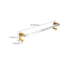 Modern Bathroom Hardware Towel Rail Bath Shelf Bathroom Accessories Set