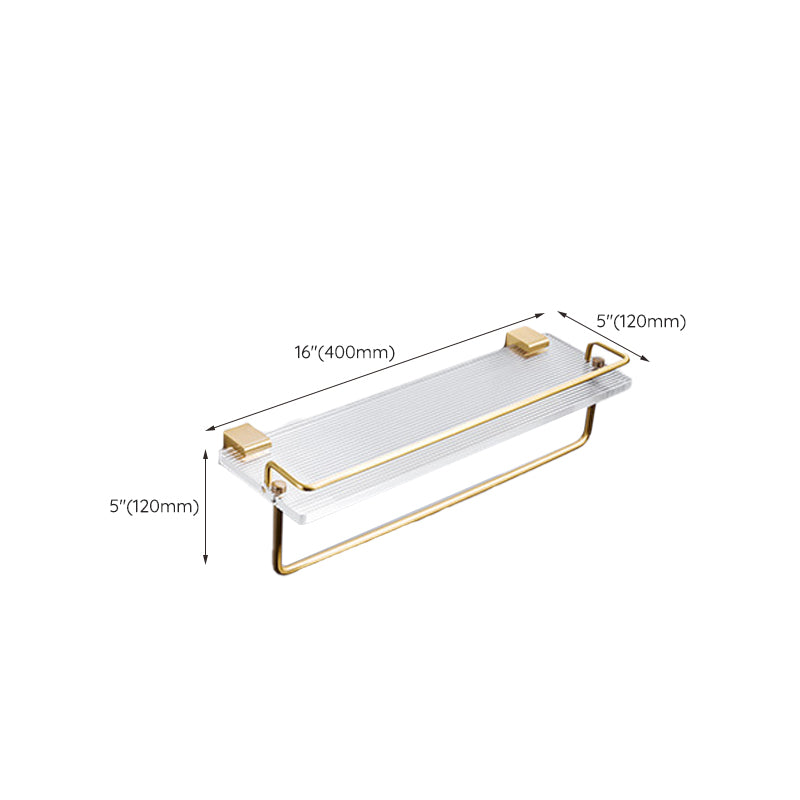 Modern Bathroom Hardware Towel Rail Bath Shelf Bathroom Accessories Set