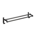 Classic Bathroom Accessories Set in Aluminum Black Finish Bathrobe Hook/ Towel Bar