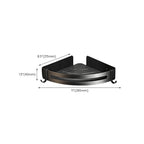 Classic Bathroom Accessories Set in Aluminum Black Finish Bathrobe Hook/ Towel Bar
