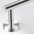 Modern Bathroom Hardware Set in Stainless Steel Brushed Chrome Towel Bar/Ring & Bathrobe Hook