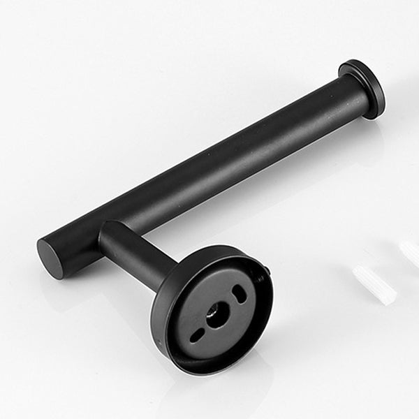 Modern Bathroom Hardware Set in Stainless Steel Brushed Chrome Towel Bar/Ring & Bathrobe Hook