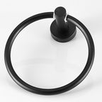 Modern Bathroom Hardware Set in Stainless Steel Brushed Chrome Towel Bar/Ring & Bathrobe Hook