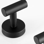 Modern Bathroom Hardware Set in Stainless Steel Brushed Chrome Towel Bar/Ring & Bathrobe Hook