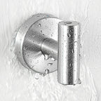 Modern Bathroom Hardware Set in Stainless Steel Brushed Chrome Towel Bar/Ring & Bathrobe Hook