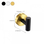 Modern Bathroom Hardware Set in Stainless Steel Brushed Chrome Towel Bar/Ring & Bathrobe Hook