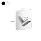 Modern Bathroom Hardware Set in Stainless Steel Brushed Chrome Towel Bar/Ring & Bathrobe Hook