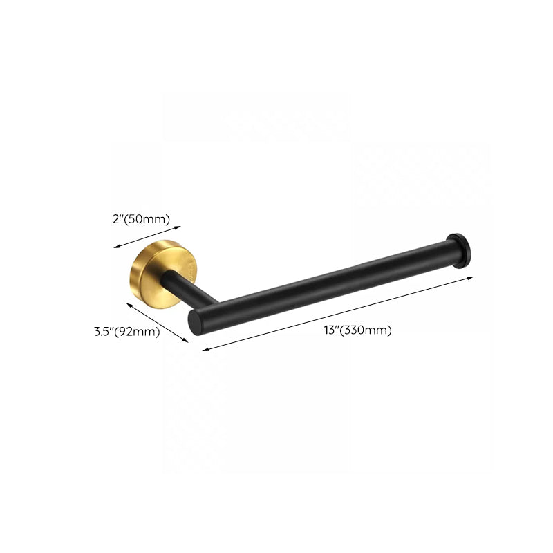 Modern Bathroom Hardware Set in Stainless Steel Brushed Chrome Towel Bar/Ring & Bathrobe Hook