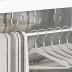 Contemporary Bathroom Accessory Set Metal Bath Shelf in White