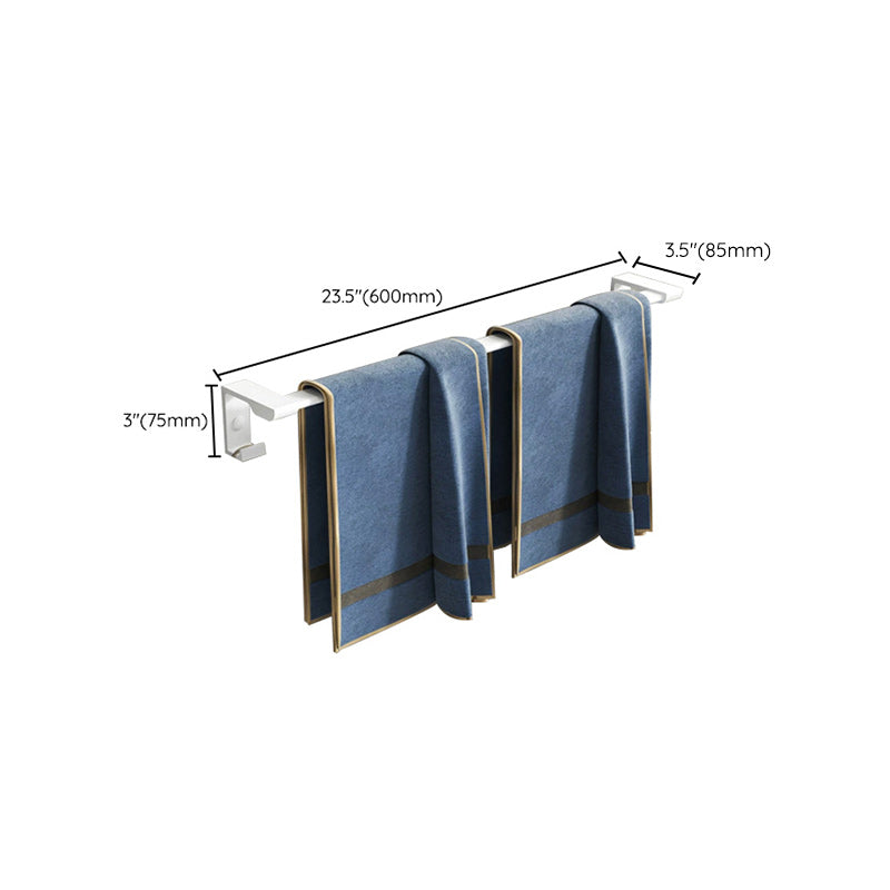 Modern White Bathroom Hardware Set Towel Rack Bath Shelf Bathroom Hardware Set