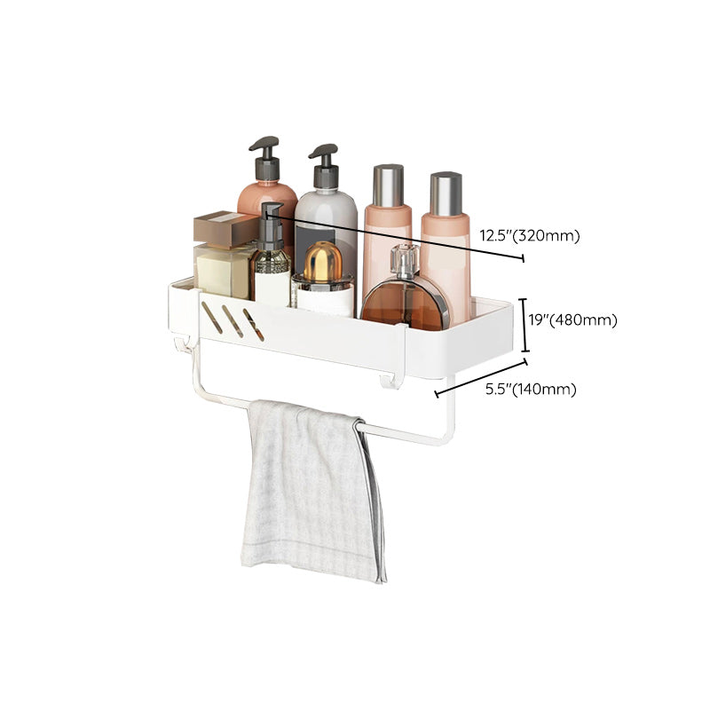 Modern White Bathroom Hardware Set Towel Rack Bath Shelf Bathroom Hardware Set