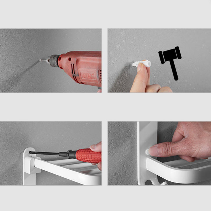 Aluminium Bathroom Accessories Set Modern White Bathroom Accessories Set