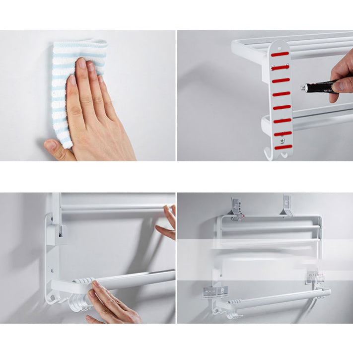 Aluminium Bathroom Accessories Set Modern White Bathroom Accessories Set