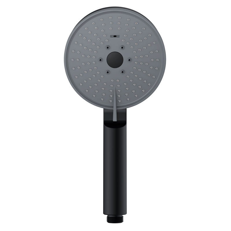 Matt Black Hand Shower Modern 3-Stream Round Wall Mounted Hand Shower