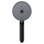 Matt Black Hand Shower Modern 3-Stream Round Wall Mounted Hand Shower