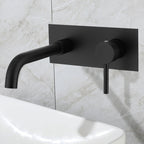 Glam Style Faucet Single Handle Wall Mounted Faucet for Bathroom