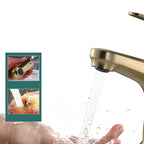 Contemporary Basin Faucet Copper Pure Color Single Lever Retractable Basin Faucet
