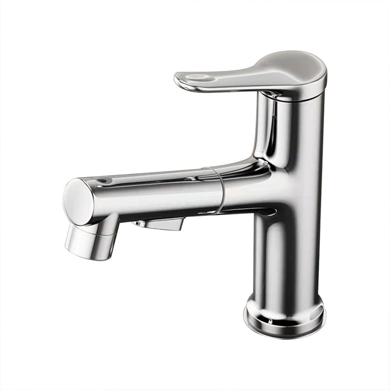 Modern Sink Faucet Solid Color Copper Sink Faucet for Bathroom