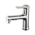 Modern Sink Faucet Solid Color Copper Sink Faucet for Bathroom