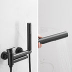 Contemporary Wall Mounted Bathtub Filler Single Handle Metal Faucet