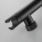 Contemporary Wall Mounted Bathtub Filler Single Handle Metal Faucet