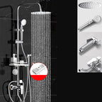 Wall-mounted shower system handle lever spot resist copper shower system