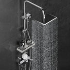 Wall-mounted shower system handle lever spot resist copper shower system