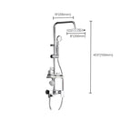 Wall-mounted shower system handle lever spot resist copper shower system