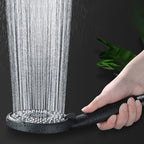 Bathroom Showerhead 3-Jet Massage Wall-Mounted Round Showerhead