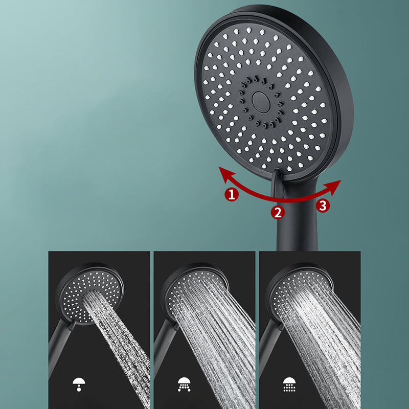 Bathroom Showerhead 3-Jet Massage Wall-Mounted Round Showerhead