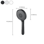 Bathroom Showerhead 3-Jet Massage Wall-Mounted Round Showerhead