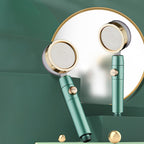 Modern Shower Head for the Bathroom 2-Jet Massage Rain Shower Round Wall Mounted Shower Head