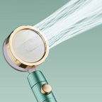 Modern Shower Head for the Bathroom 2-Jet Massage Rain Shower Round Wall-Mounted Shower Head