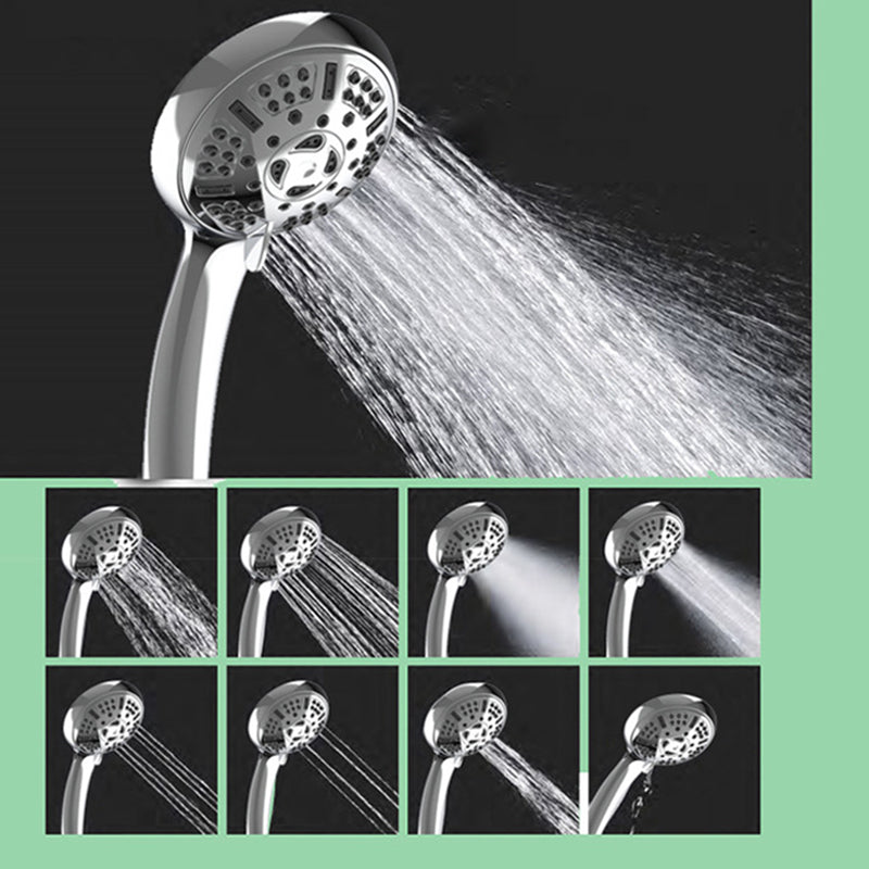 Modern shower head for bathroom 9-nozzle round wall-mounted shower head