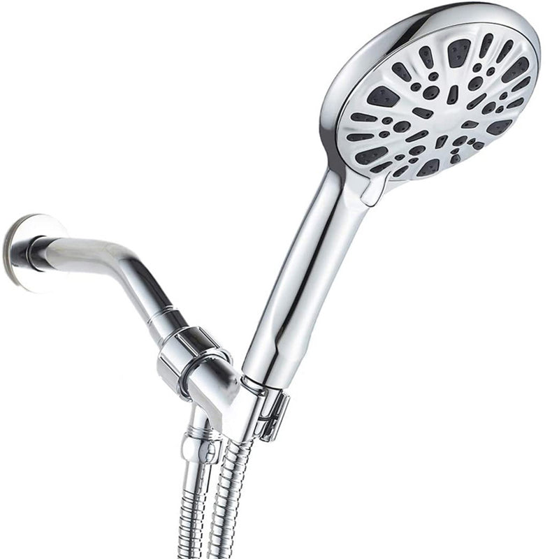 Modern shower head for bathroom 9-nozzle round wall-mounted shower head