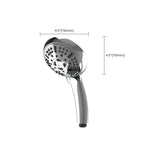 Modern Shower Head for Bathroom 9-Jet Round Wall-Mounted Shower Head