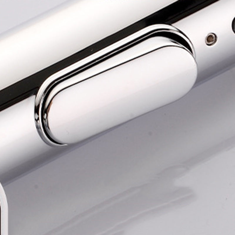 Round contemporary bathroom faucet with lever handle and single hole installation