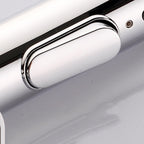 Round contemporary bathroom faucet with lever handle and single hole installation