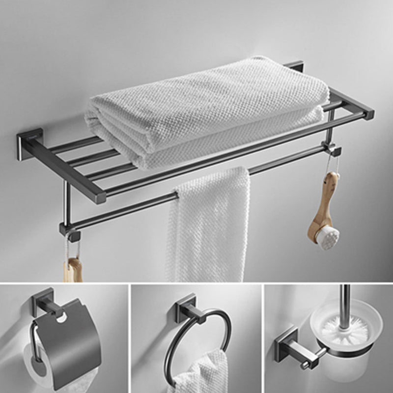 Traditional Brass Bathroom Accessory Set Gray Bathroom Accessory Set
