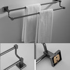 Traditional Brass Bathroom Accessory Set Gray Bathroom Accessory Set